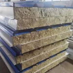 Modern Fireproof Rock Wool Sandwich Panel Corrugated Cardboard Building Materials for Prefabricated Steel Container Houses - Image 2