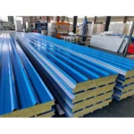 Modern Fireproof Rock Wool Sandwich Panel Corrugated Cardboard Building Materials for Prefabricated Steel Container Houses